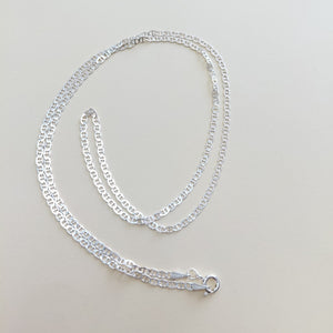 CADENA TEJIDO GUCHI PLATA .925 60 CM 3.9 GR (NUEVO)