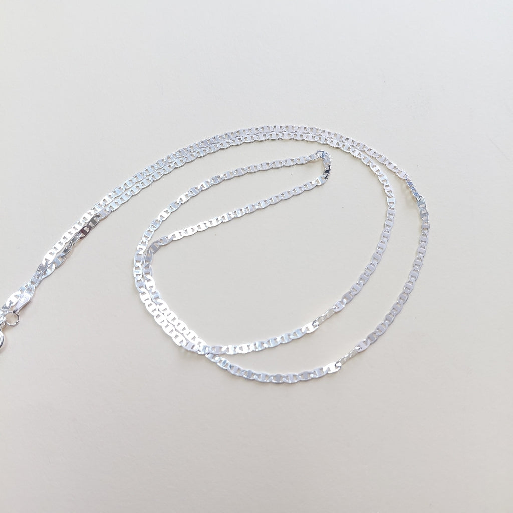 CADENA TEJIDO ESPEJO PLATA .925 60 CM 4.3 GR (NUEVO)