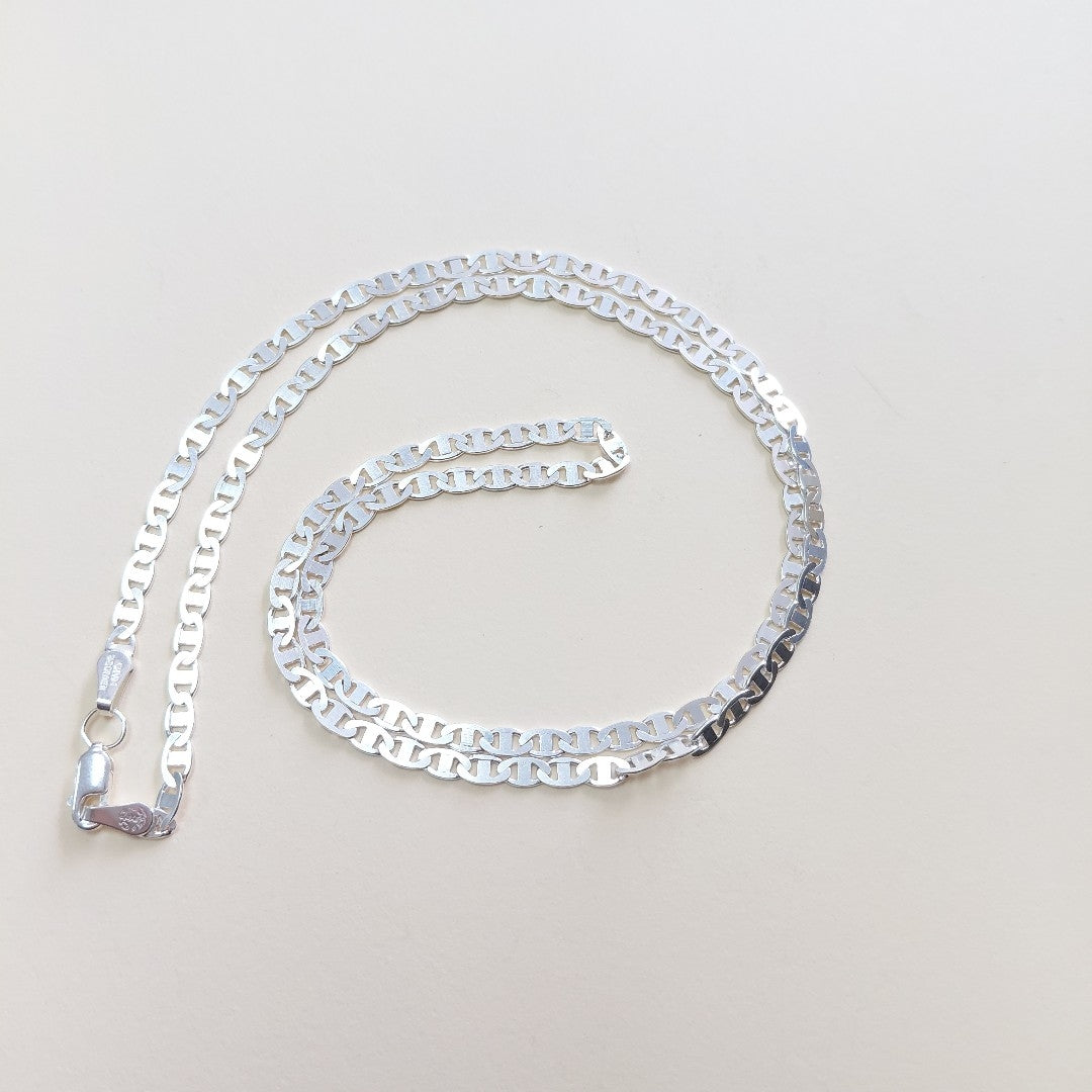CADENA TEJIDO GUCHI PLATA .925 60 CM 10.2 GR (NUEVO)