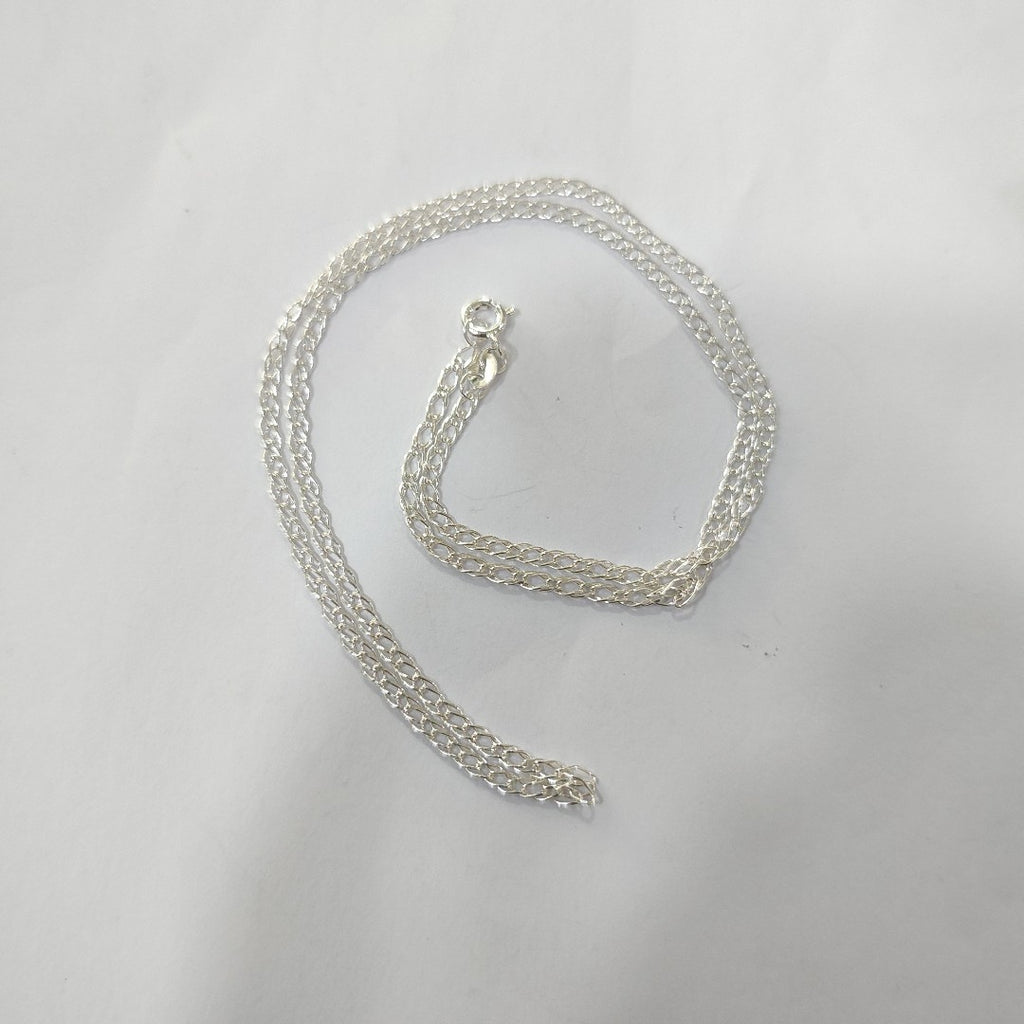 CADENA TEJIDO ESLABONES PLATA .925 50 CM 3.5 GR (NUEVO)