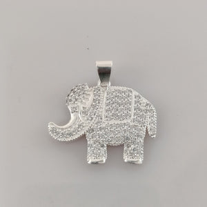 DIJE ELEFANTE C/CIRCONIAS PLATA .925 5.3 GR (NUEVO)