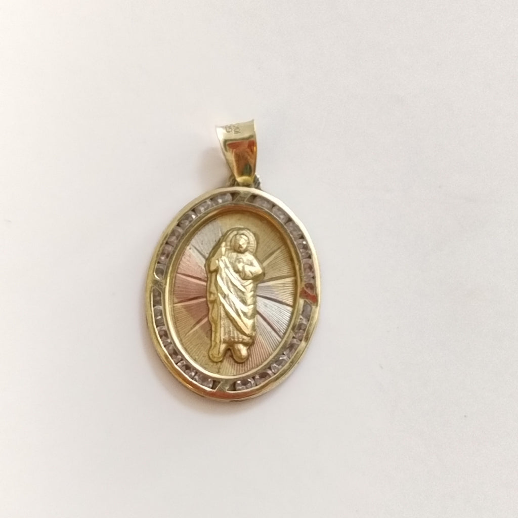 MEDALLA RELIGIOSA ORO 10 K 1.4 GRMS (SEMINUEVO)