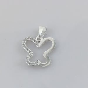 DIJE MARIPOSA C/CIRCONIAS PLATA .925 2.3 GR (NUEVO)