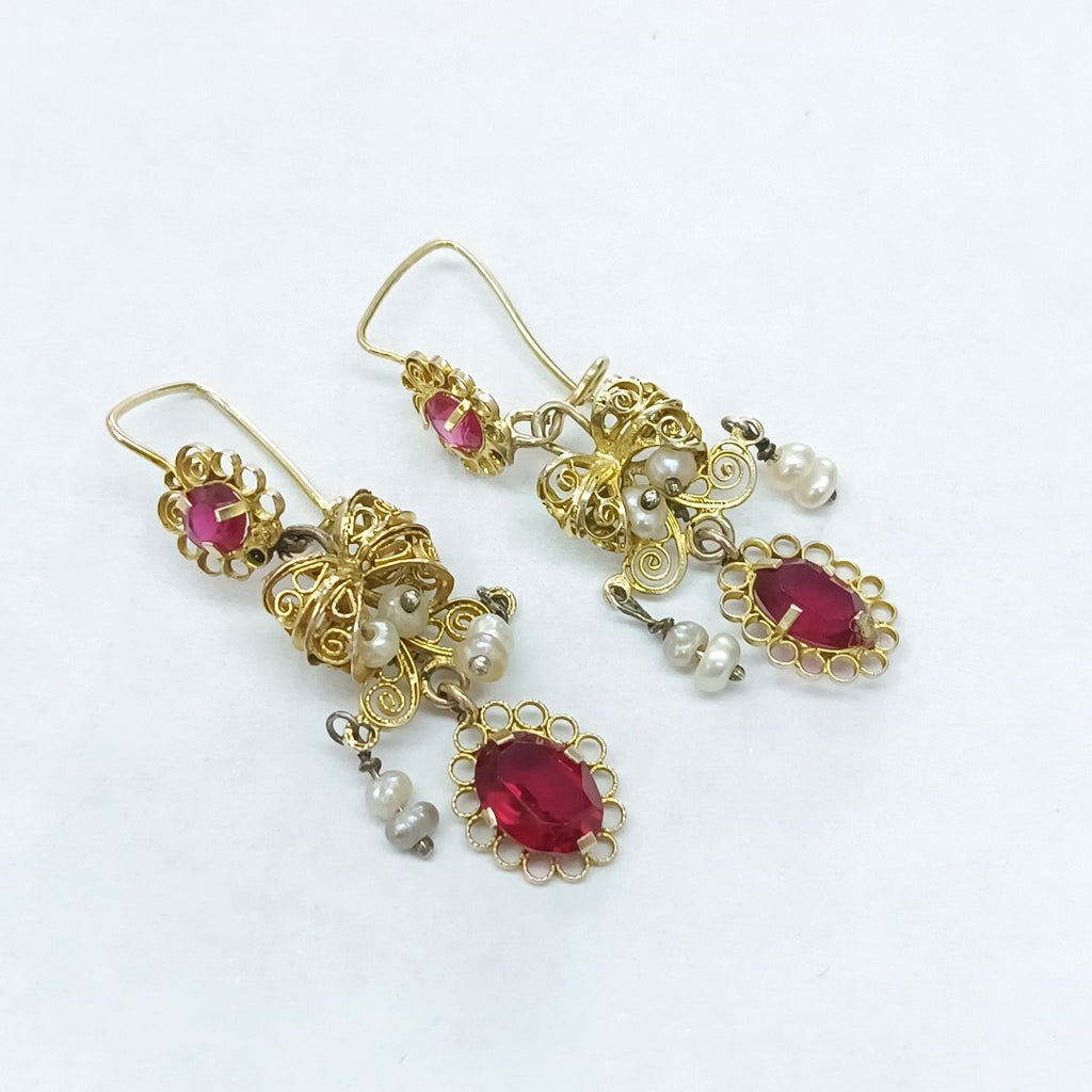 ARETES PAR ORO 8 K 3,60 GRMS (SEMINUEVO)