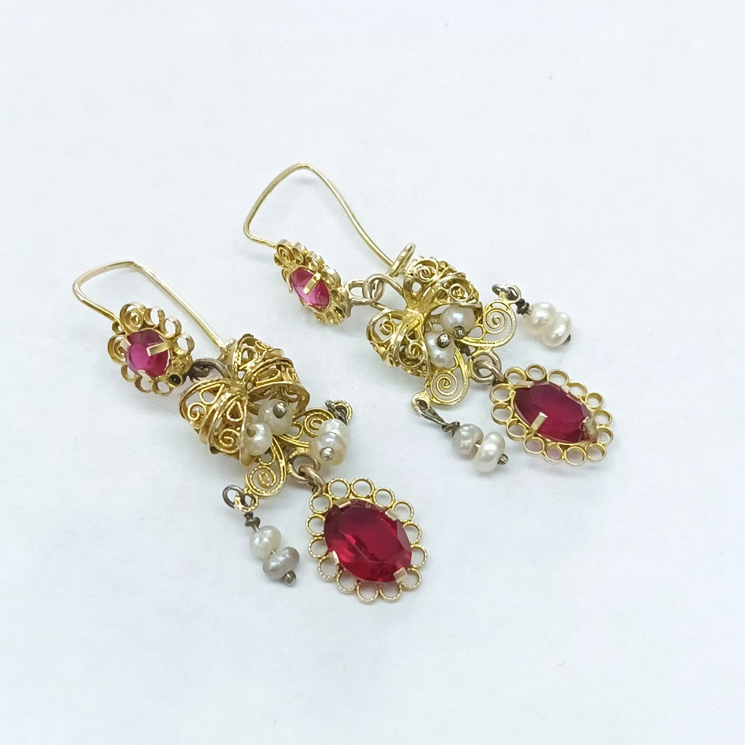 ARETES PAR ORO 8 K 3,60 GRMS (SEMINUEVO)
