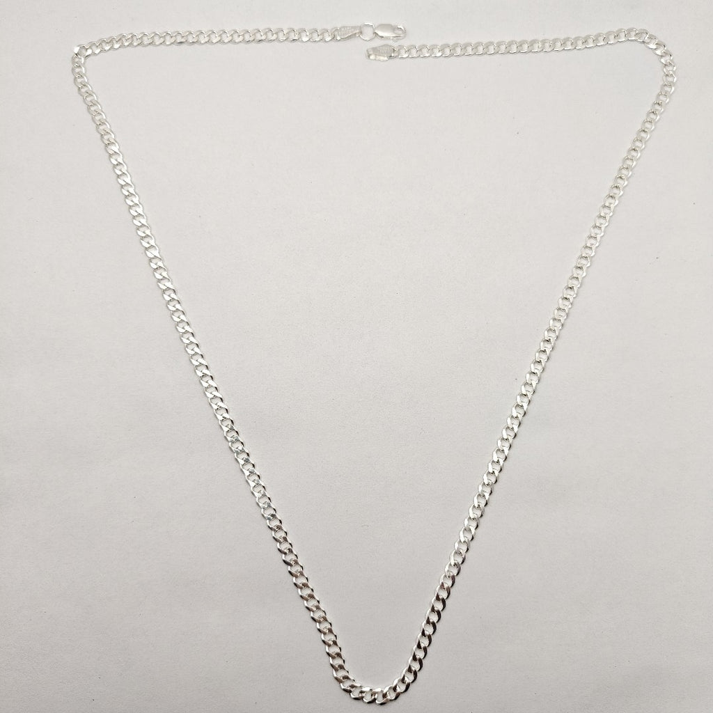 CADENA TEJIDO BARBADO PLATA .925 60 CM 13.7 GR (NUEVO)