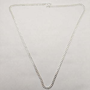 CADENA TEJIDO BARBADO PLATA .925 60 CM 13.7 GR (NUEVO)