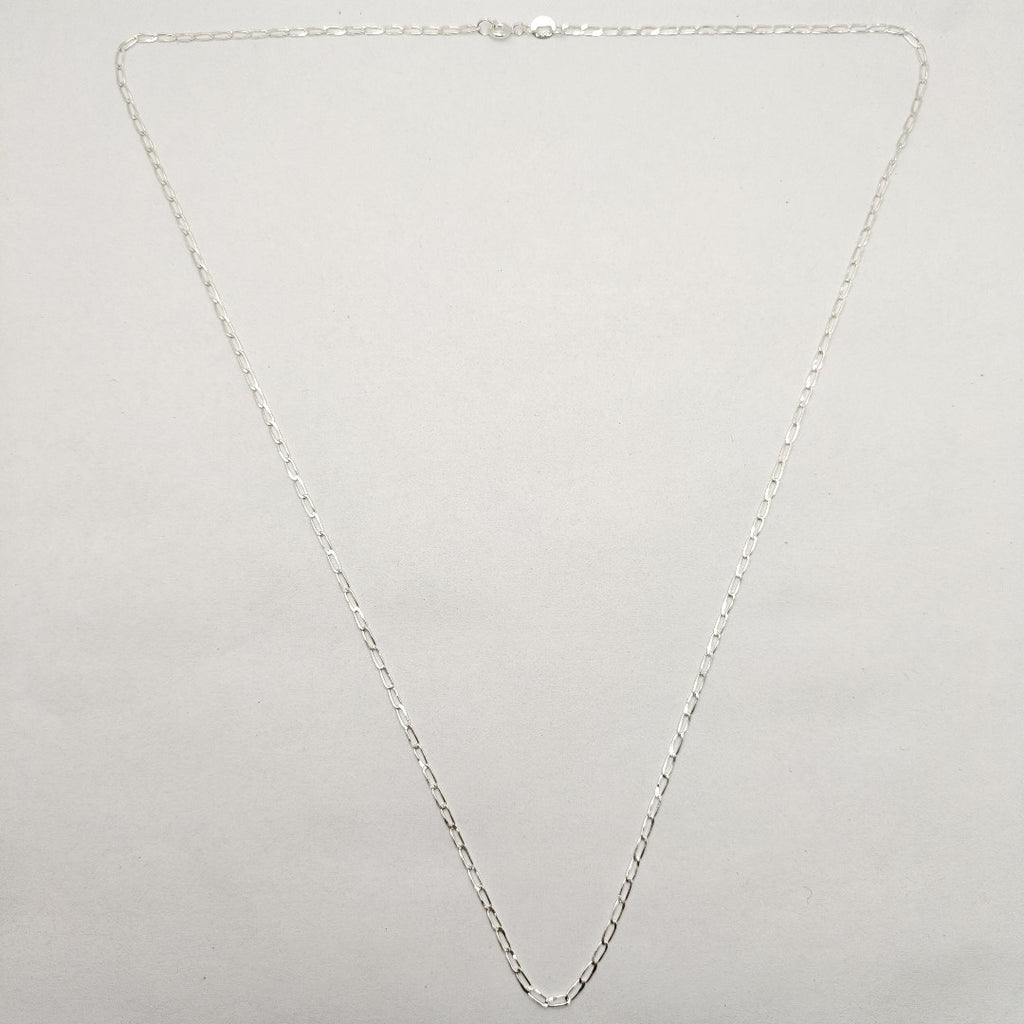 CADENA TEJIDO ESLABONES PLATA .925 60 CM 2.8 GR (NUEVO)