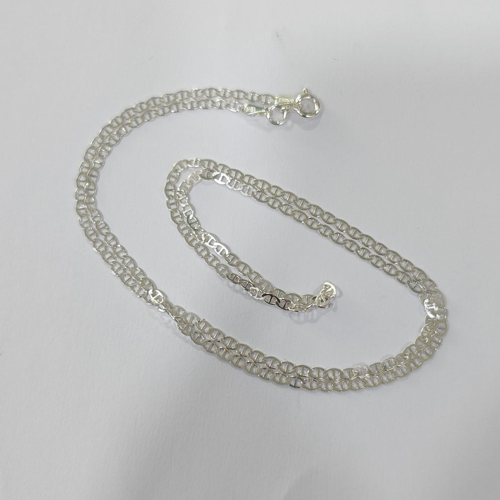 CADENA TEJIDO GUCHI PLATA .925 55 CM 3.5 GR (NUEVO)