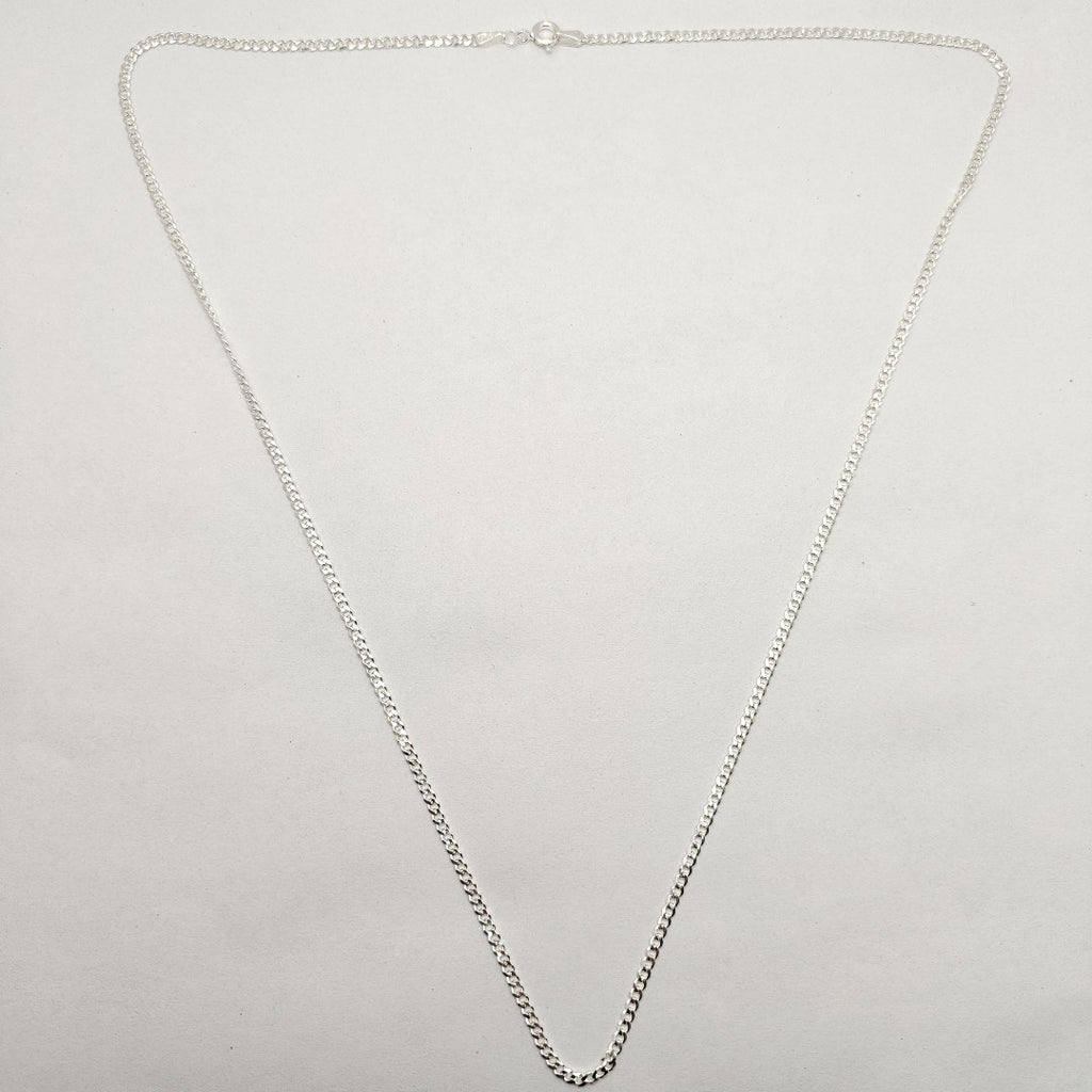 CADENA TEJIDO BARBADO PLATA .925 60 CM 5.8 GR (NUEVO)