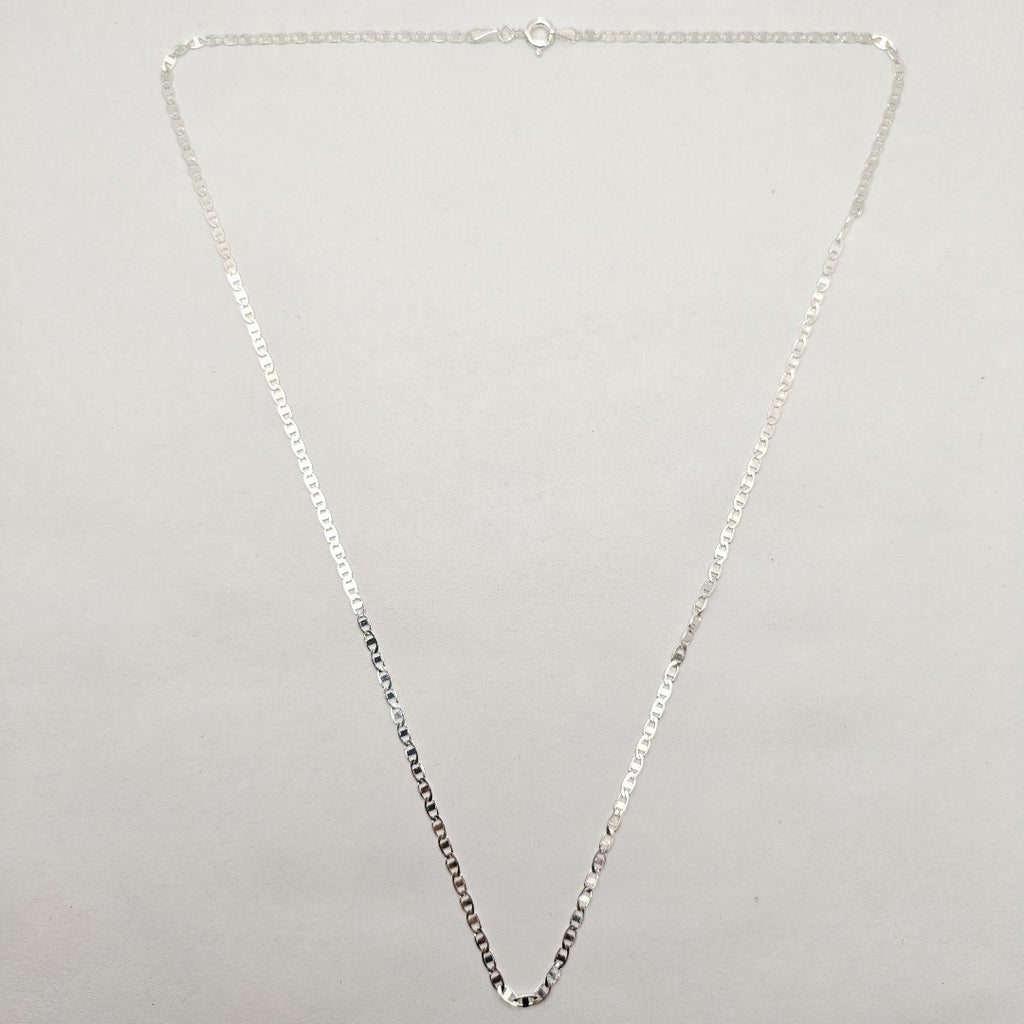 CADENA TEJIDO ESPEJO PLATA .925 55 CM 3.9 GR (NUEVO)