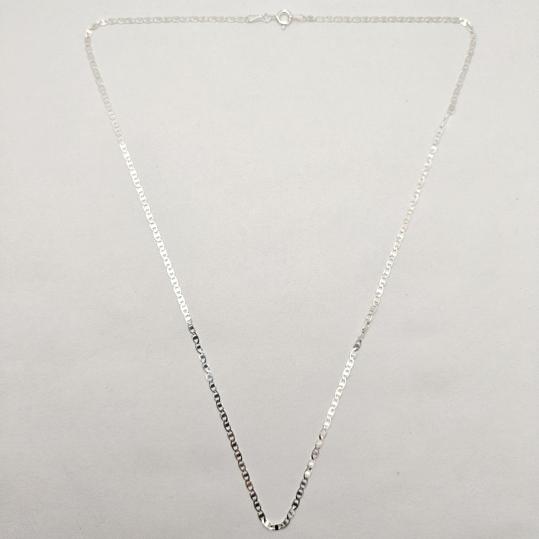 CADENA TEJIDO ESPEJO PLATA .925 55 CM 3.9 GR (NUEVO)