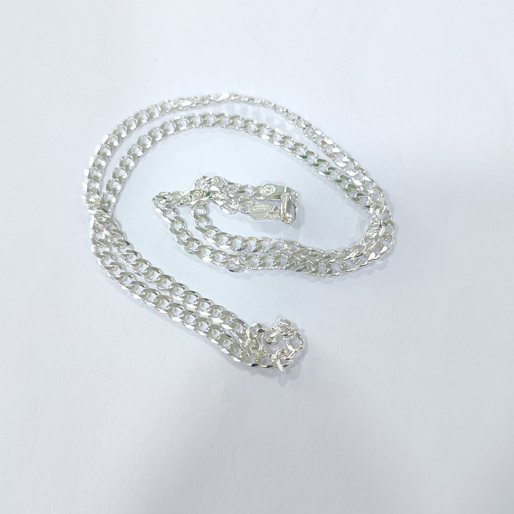 CADENA TEJIDO BARBADO PLATA .925 55 CM 12.8 GR (NUEVO)