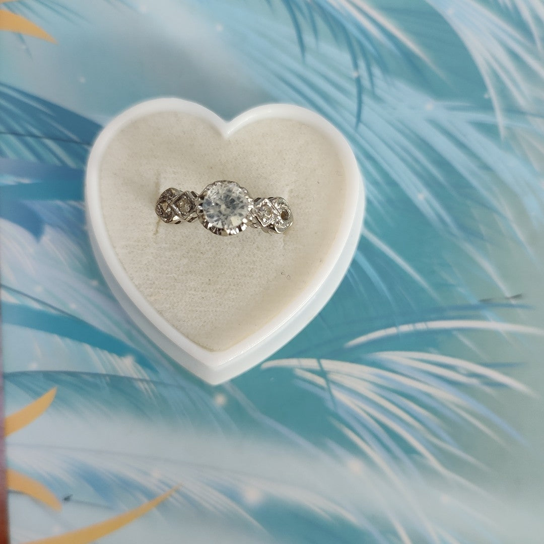 SOLITARIO ORO BLANCO 14 K 2,50 GRMS (SEMINUEVO)
