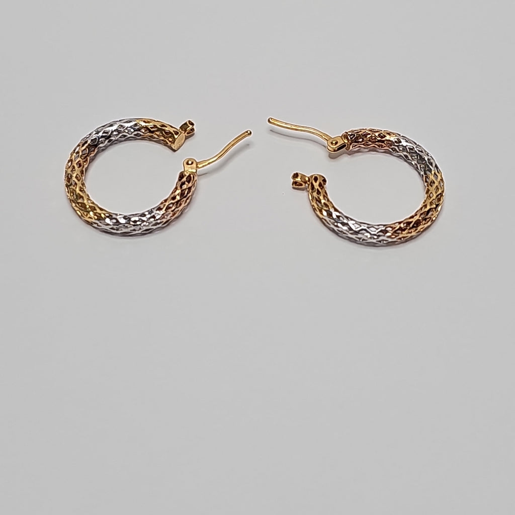 ARRACADAS PAR ORO,ORO COMBINADO 14 K 1,80 GRMS (SEMINUEVO)