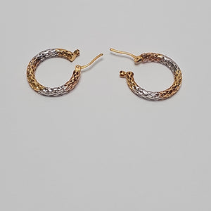 ARRACADAS PAR ORO,ORO COMBINADO 14 K 1,80 GRMS (SEMINUEVO)
