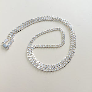 CADENA TEJIDO BARBADO PLATA .925 60 CM 12.9 GR (NUEVO)
