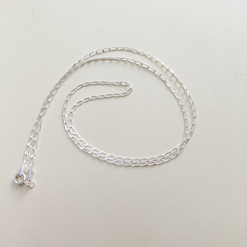CADENA TEJIDO ESLABONES PLATA .925 60 CM 2.9 GR (NUEVO)