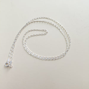 CADENA TEJIDO ESLABONES PLATA .925 60 CM 2.9 GR (NUEVO)