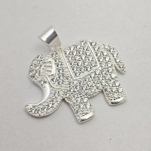 DIJE ELEFANTE C/CIRCONIAS PLATA .925 5.2 GR (NUEVO)