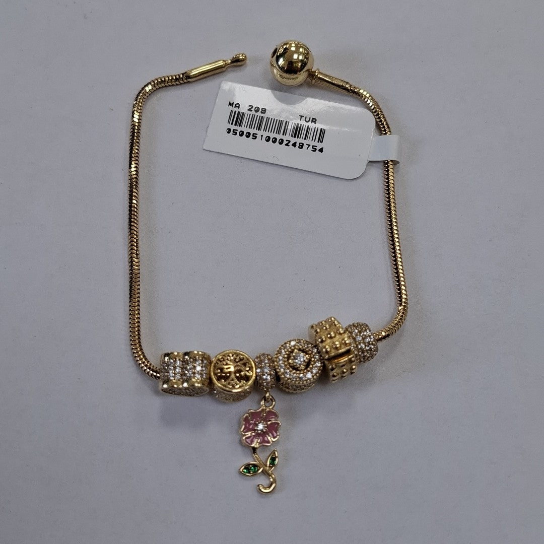 PULSERA CHARM ORO 14K 12.5 (NUEVO)