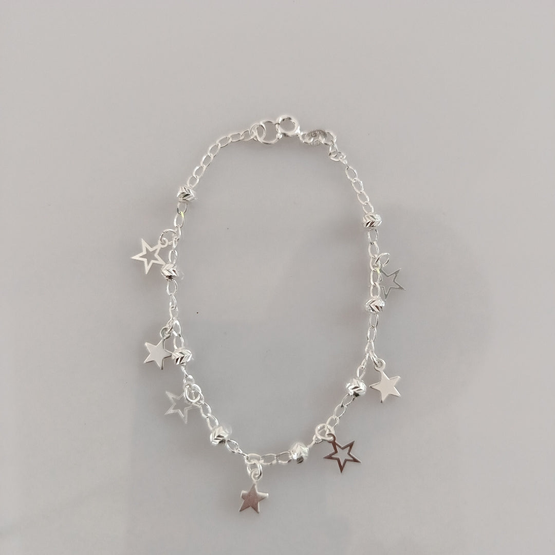 PULSERA TEJIDO ESPECIAL PLATA .925 18 CM 3 GR (NUEVO)