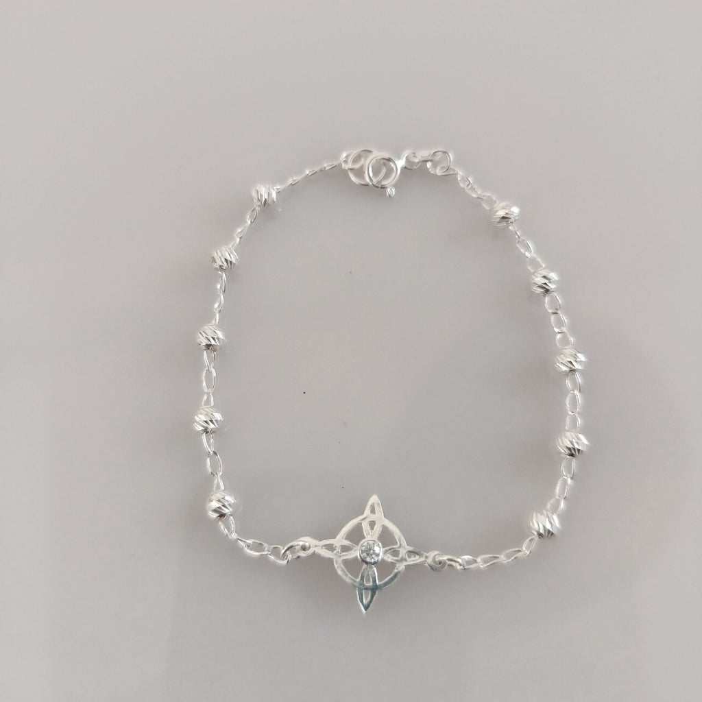 PULSERA TEJIDO ESPECIAL PLATA .925 18 CM 2.8 GR (NUEVO)