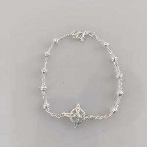 PULSERA TEJIDO ESPECIAL PLATA .925 18 CM 2.8 GR (NUEVO)