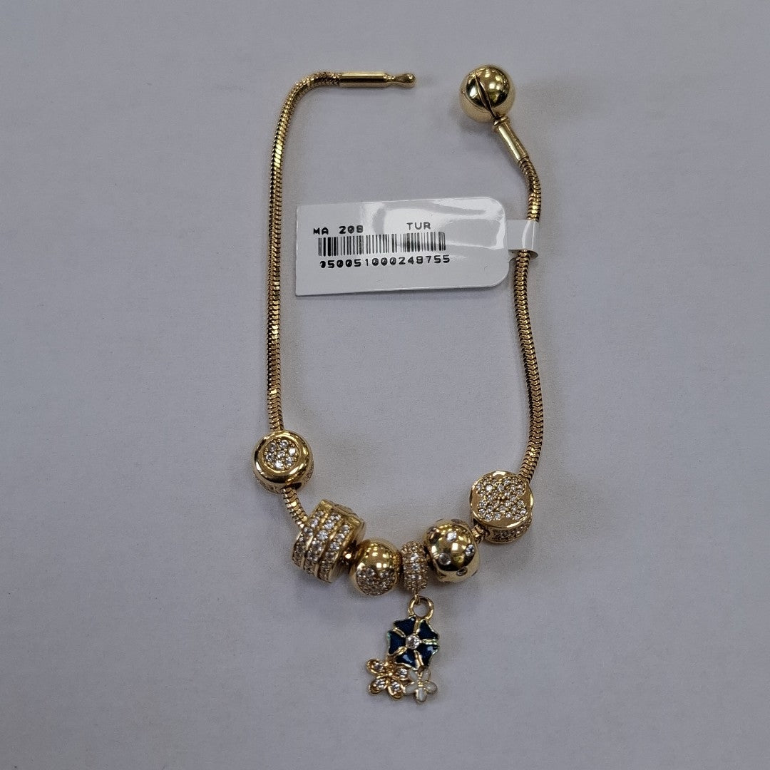 PULSERA CHARM ORO 14K 11.6 (NUEVO)