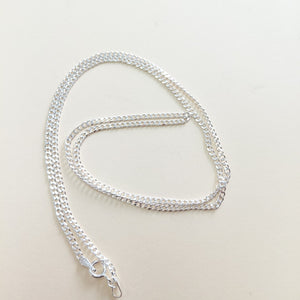 CADENA TEJIDO BARBADO PLATA .925 60 CM 6.1 GR (NUEVO)