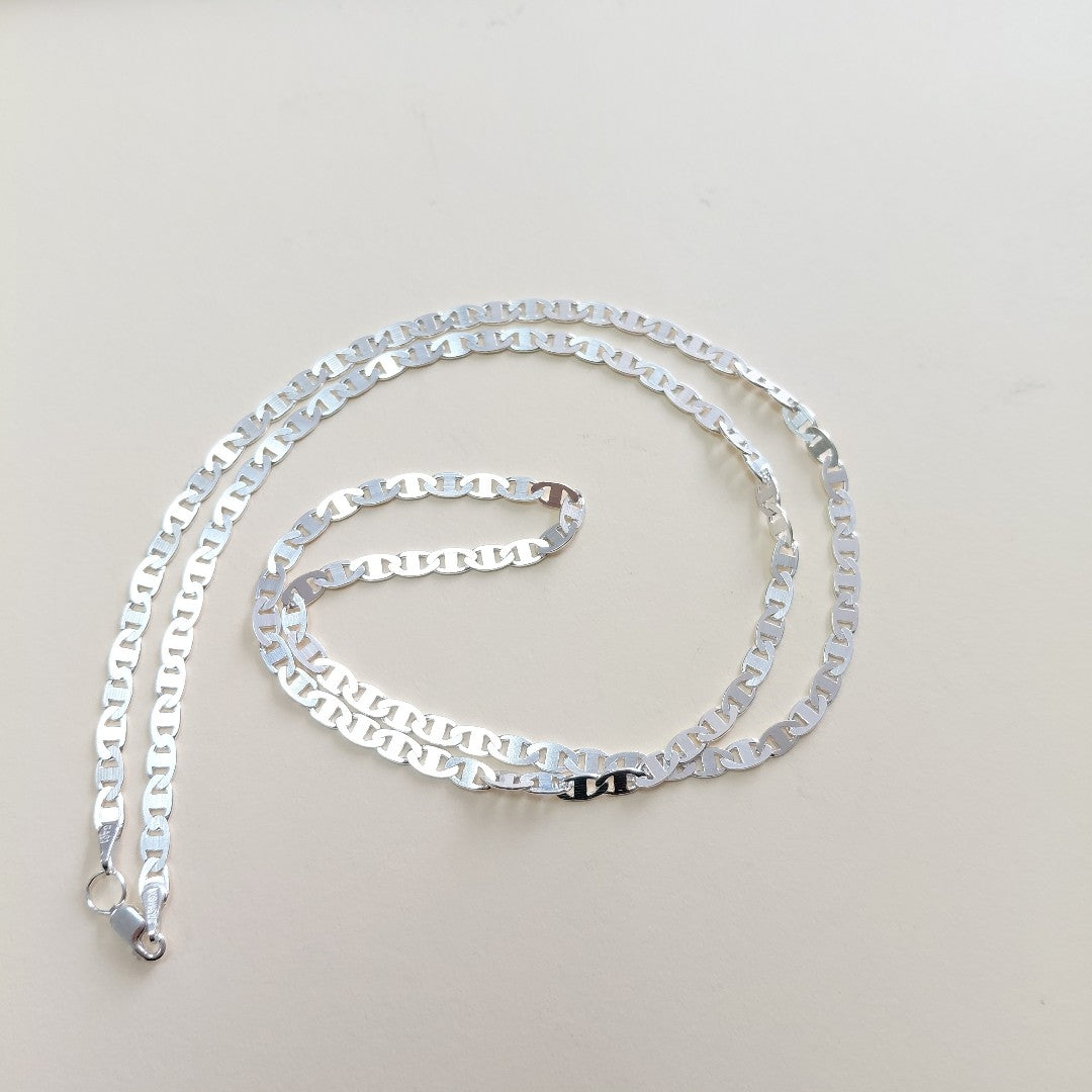 CADENA TEJIDO GUCHI PLATA .925 60 CM 9.8 GR (NUEVO)