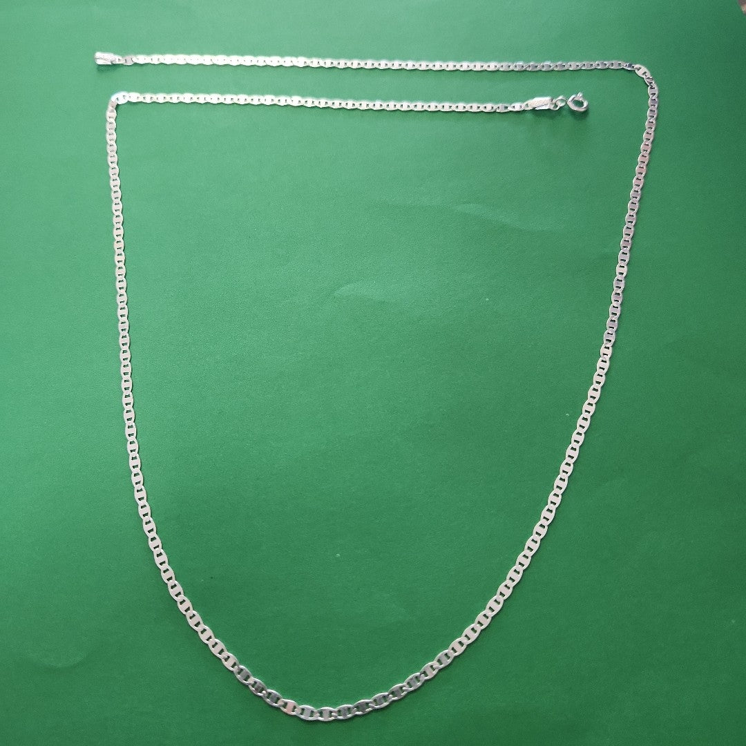 CADENA TEJIDO ESPEJO PLATA .925 60 CM 4.3 GR (NUEVO)