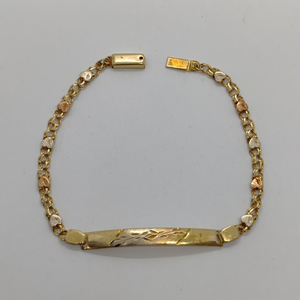 ESCLAVA ORO COMBINADO 10 K 4.9 GRMS (SEMINUEVO)