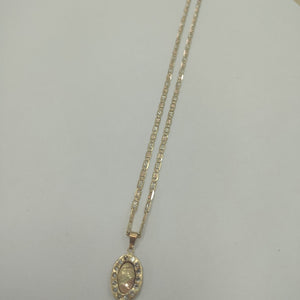 CADENA,DIJE ORO,ORO COMBINADO 14 K 5,30 GRMS (SEMINUEVO)