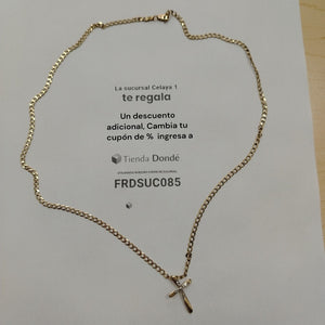 CADENA, CRUZ ORO 10 K 7.4 GRMS (SEMINUEVO)