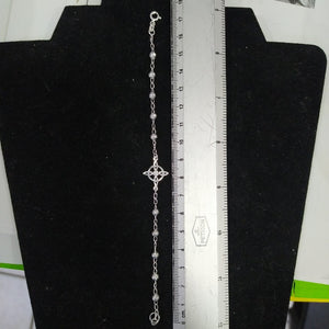 PULSERA TEJIDO ESPECIAL PLATA .925 18 CM 2.8 GR (NUEVO)