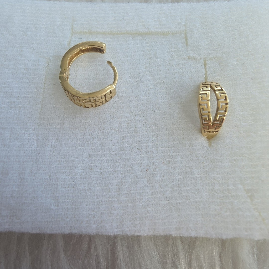 ARRACADAS PAR ORO 14 K 1.9 GRMS (SEMINUEVO)