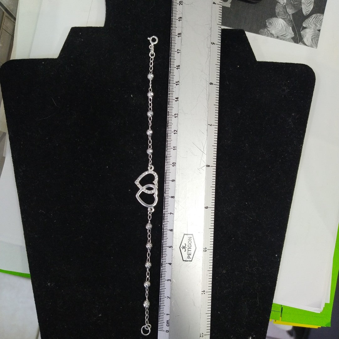 PULSERA TEJIDO TEJIDO ESPECIAL PLATA .925 18 CM 4.1 GR (NUEVO)