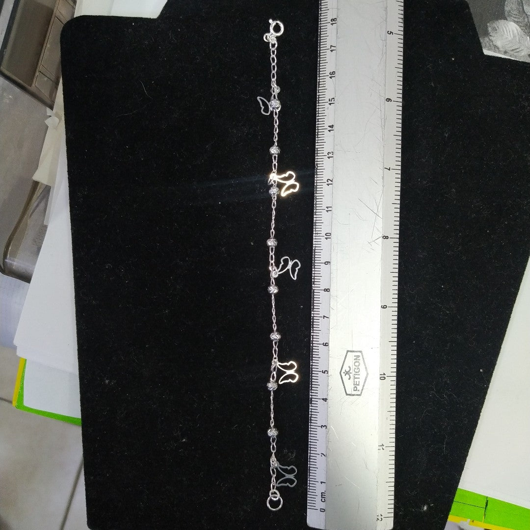 PULSERA TEJIDO ESPECIAL PLATA .925 18 CM 2.9 GR (NUEVO)