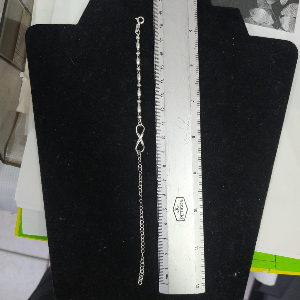 PULSERA TEJIDO INFINITO PLATA .925 18 CM 2.4 GR (NUEVO)