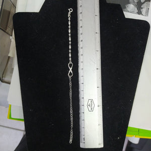 PULSERA TEJIDO INFINITO PLATA .925 18 CM 2.4 GR (NUEVO)