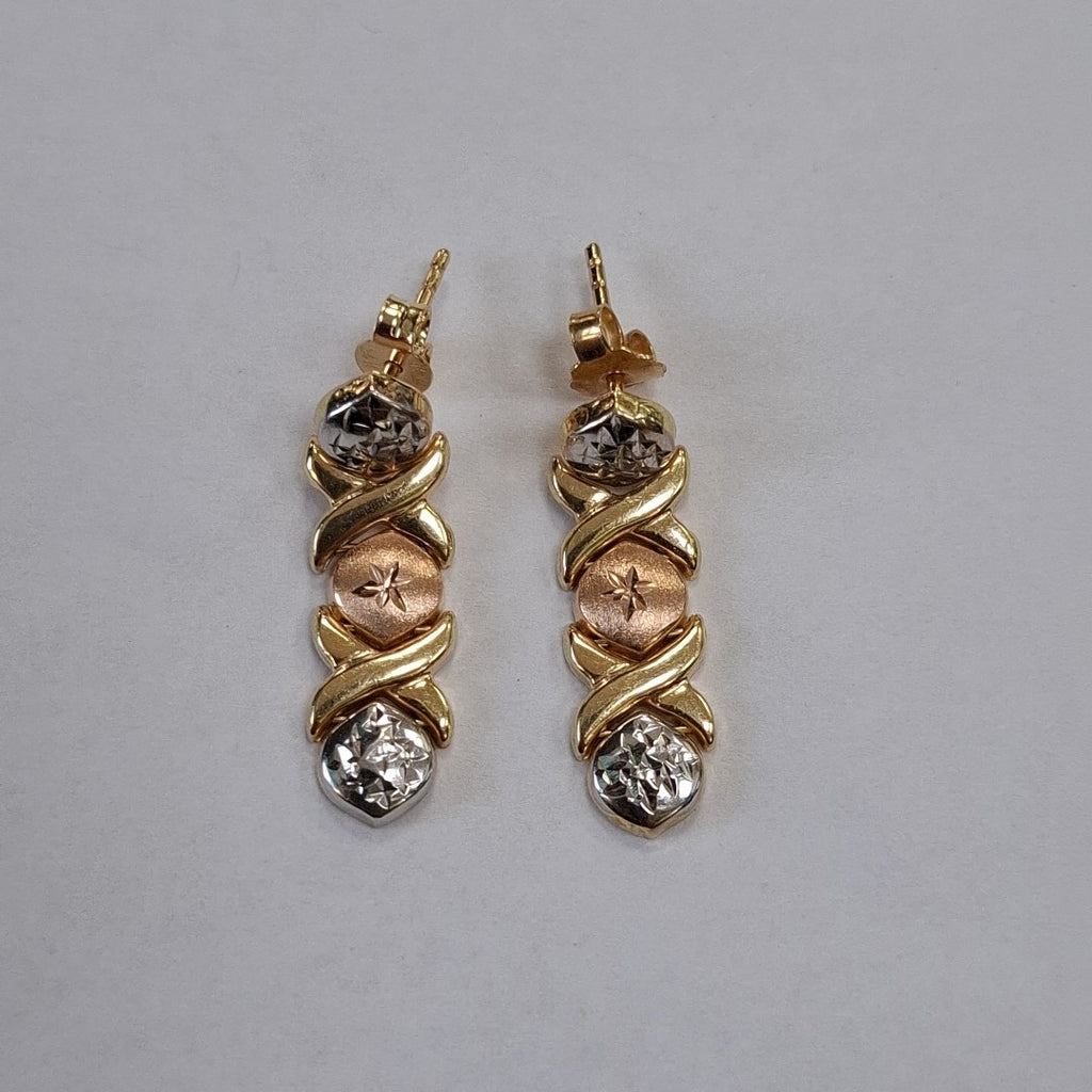 BROQUELES PAR ORO 14 K 2,50 GRMS (SEMINUEVO)