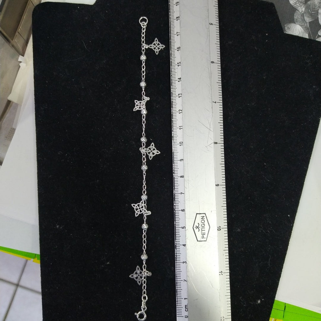 PULSERA TEJIDO ESPECIAL PLATA .925 18 CM 3.2 GR (NUEVO)