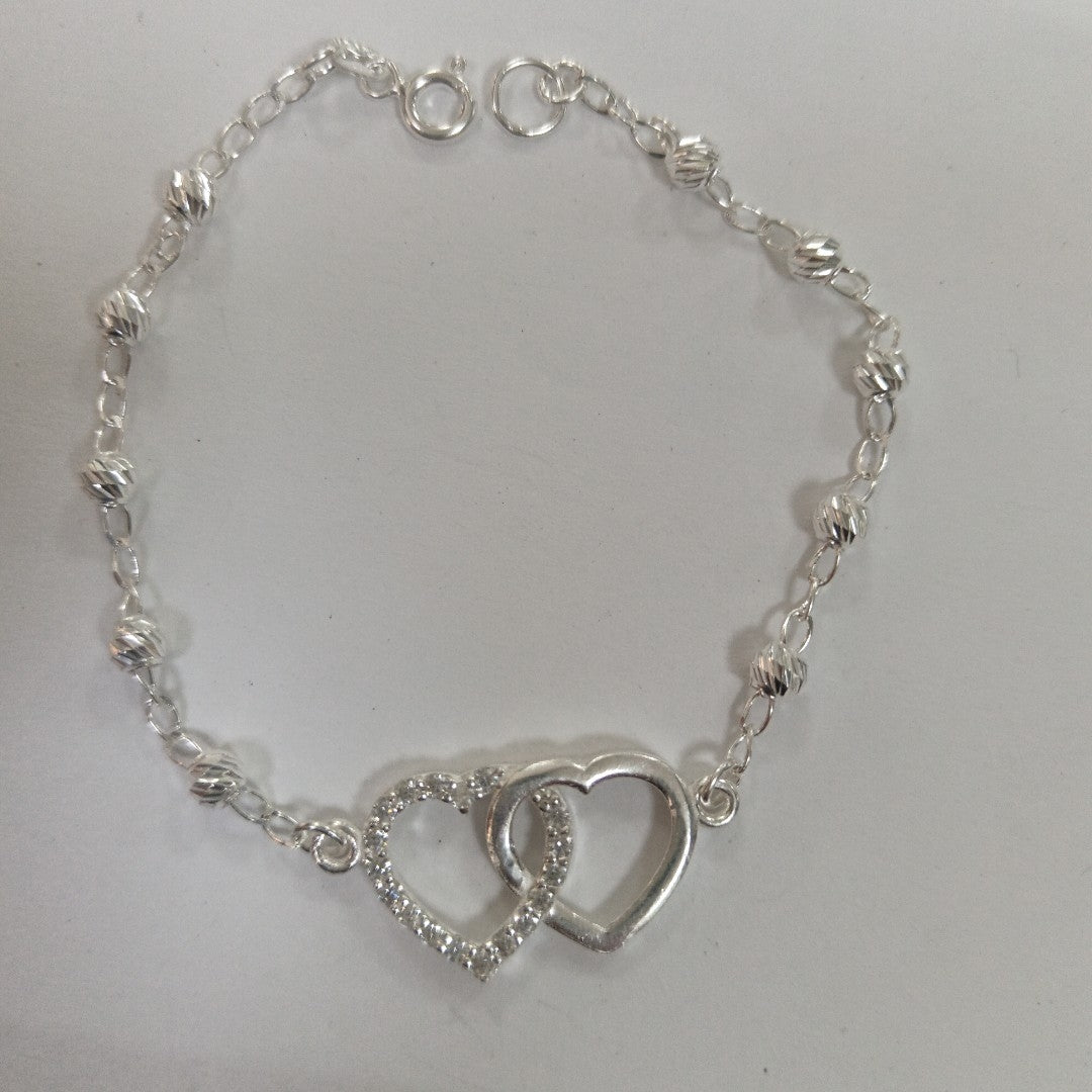 PULSERA TEJIDO TEJIDO ESPECIAL PLATA .925 18 CM 4.1 GR (NUEVO)