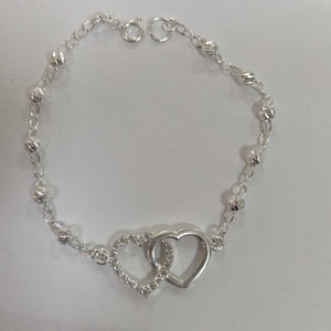 PULSERA TEJIDO TEJIDO ESPECIAL PLATA .925 18 CM 4.1 GR (NUEVO)