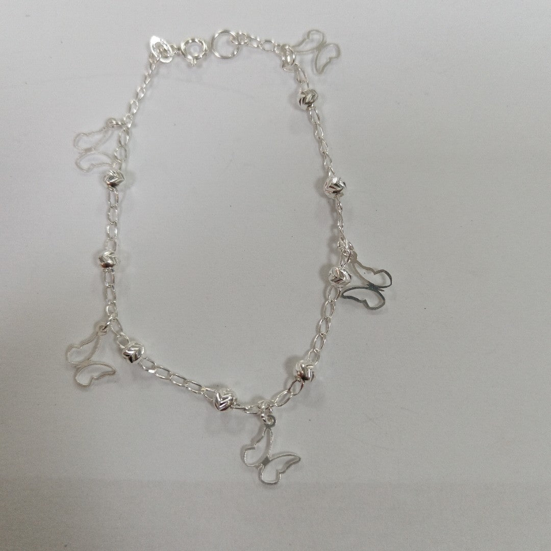 PULSERA TEJIDO ESPECIAL PLATA .925 18 CM 2.8 GR (NUEVO)