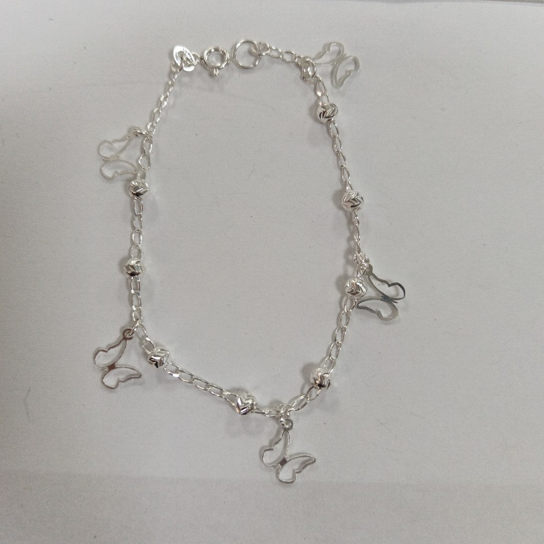 PULSERA TEJIDO ESPECIAL PLATA .925 18 CM 2.8 GR (NUEVO)