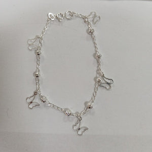 PULSERA TEJIDO ESPECIAL PLATA .925 18 CM 2.8 GR (NUEVO)