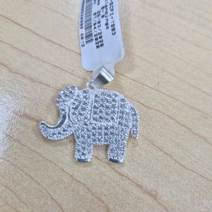 DIJE ELEFANTE C/CIRCONIAS PLATA .925 5.4 GR (NUEVO)