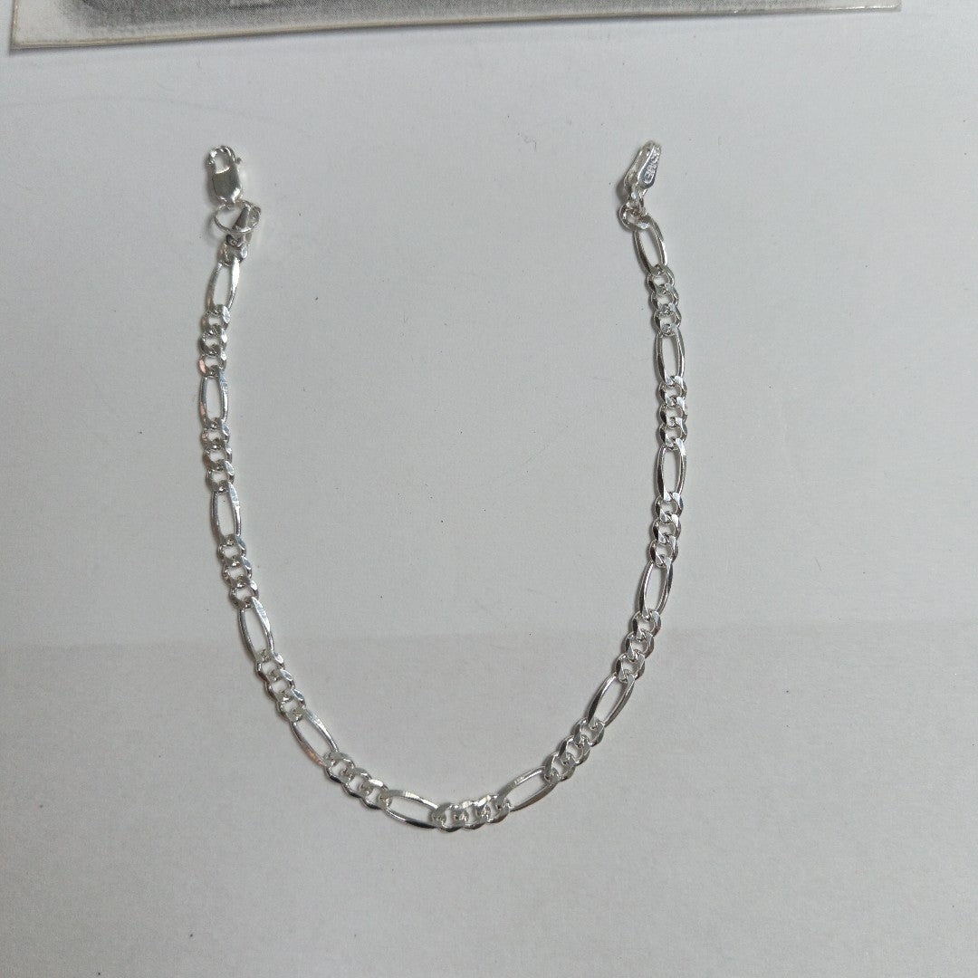PULSERA TEJIDO 3X1 PLATA .925 18 CM 2.7 GR (NUEVO)